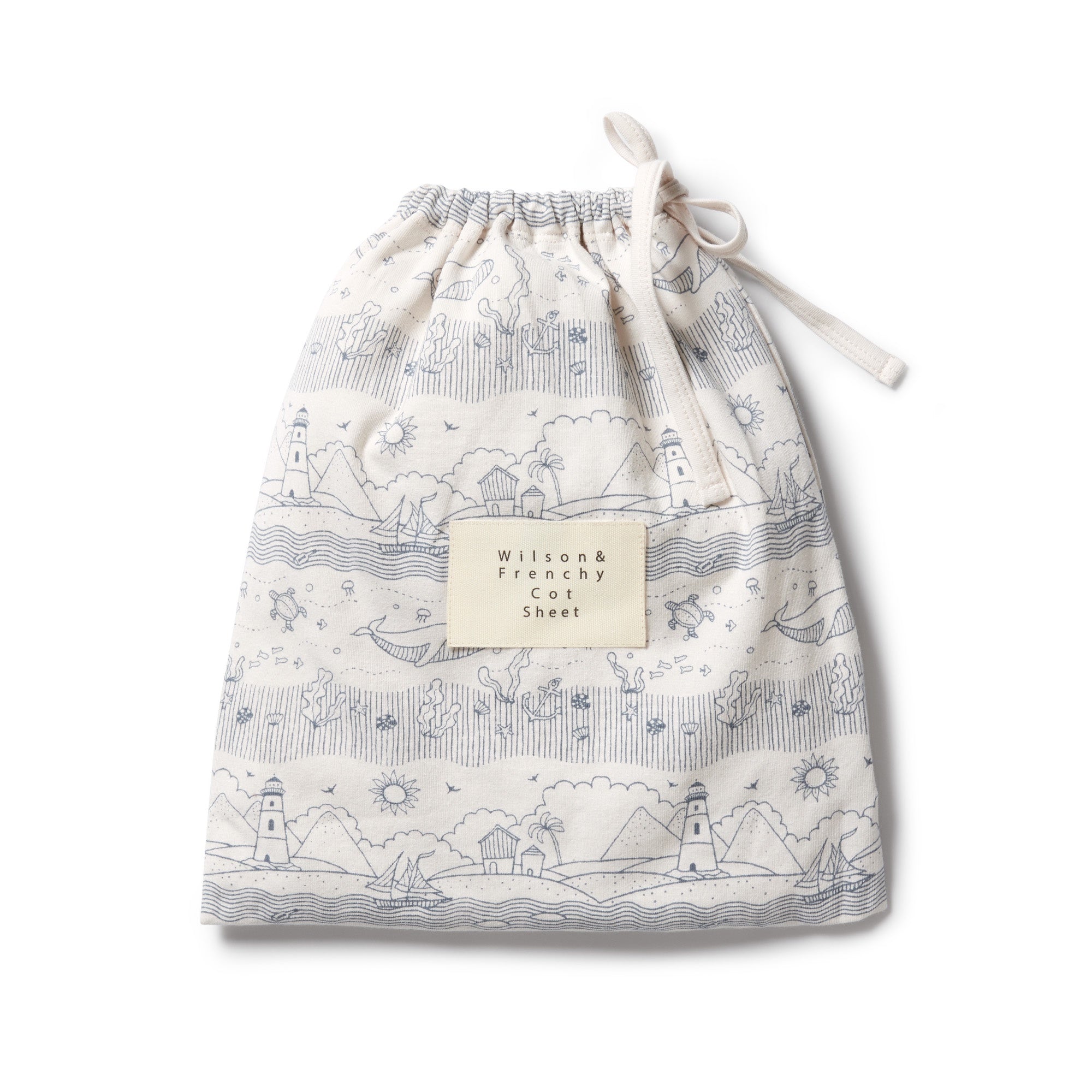 Wilson & Frenchy Seaside Organic Bassinet Sheet