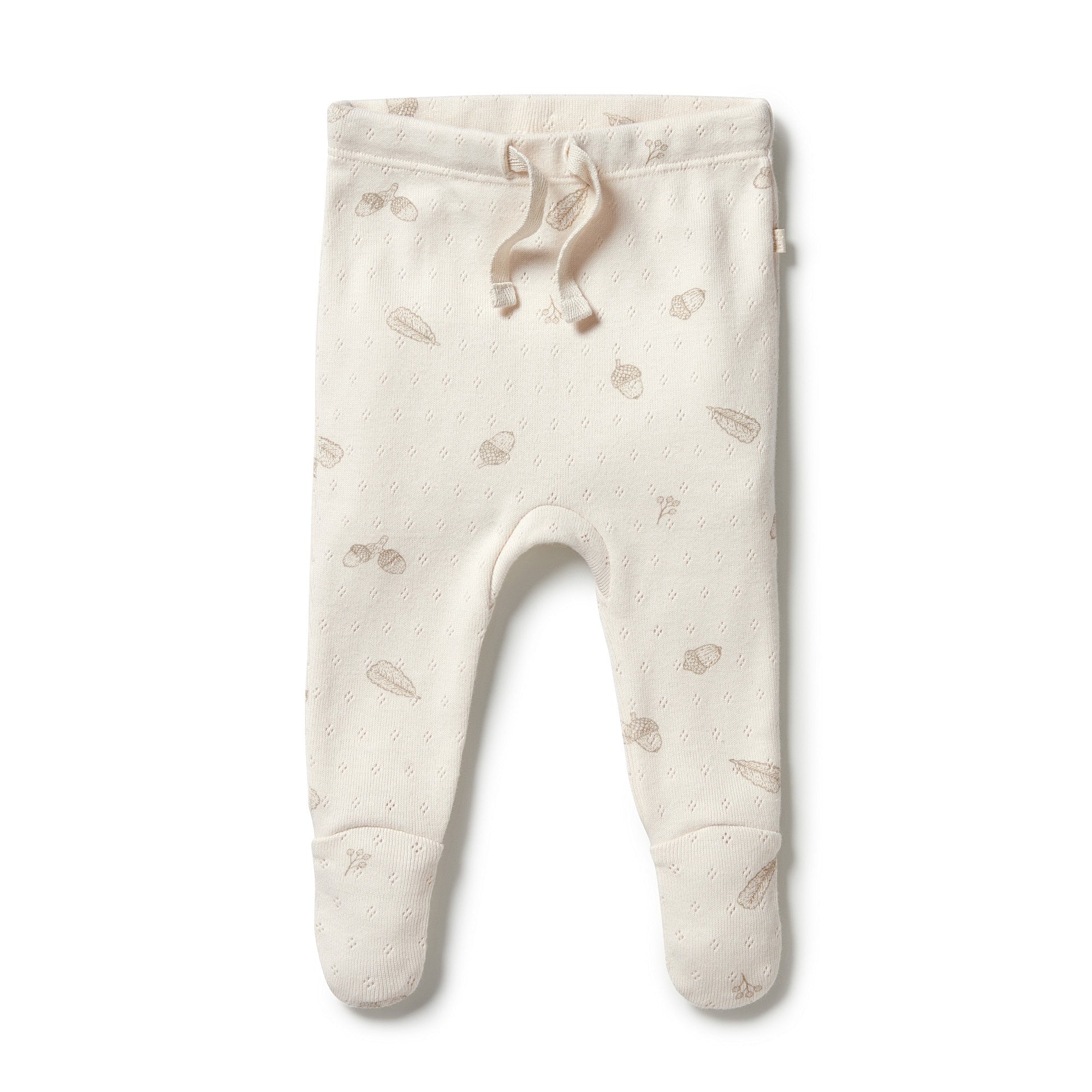 Wilson & Frenchy Organic Pointelle Legging with Feet - Little Acorn