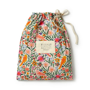 Wilson & Frenchy Organic Bassinet Sheet Set - Birdy Floral