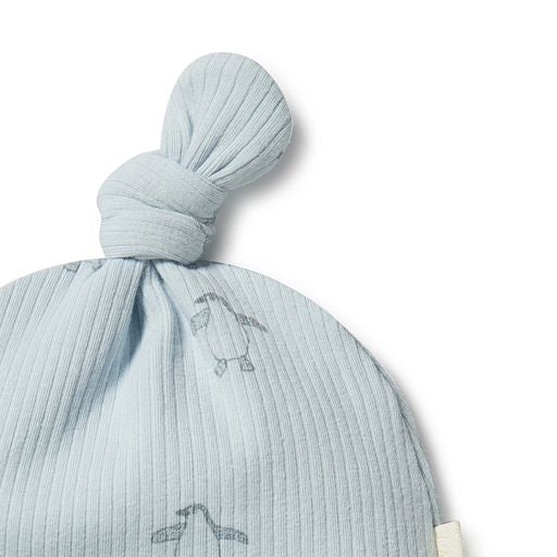 Wilson & Frenchy Organic Rib Knot Hat - Little Penguin