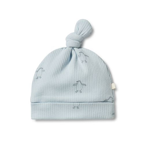 Wilson & Frenchy Organic Rib Knot Hat - Little Penguin