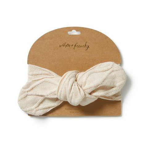 Wilson & Frenchy Knitted Cable Headband - Sand Melange