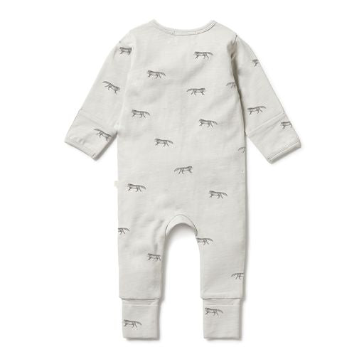 Wilson & Frenchy Organic Zipsuit with Feet - Mr Wolf