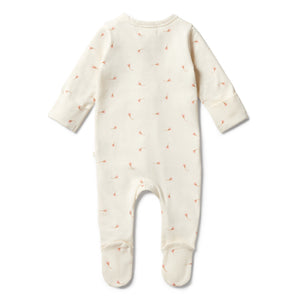 Wilson & Frenchy Organic Zipsuit with Feet - Little Blossom