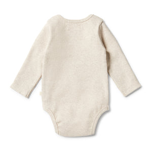 Wilson & Frenchy Organic Rib Envelope Bodysuit - Bunny Hop