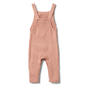 Wilson & Frenchy Knitted Rib Ruffle Overall - Dusk