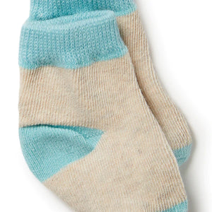 Wilson & Frenchy Organic 3 Pack Baby Socks - Shadow / Arctic / Mint