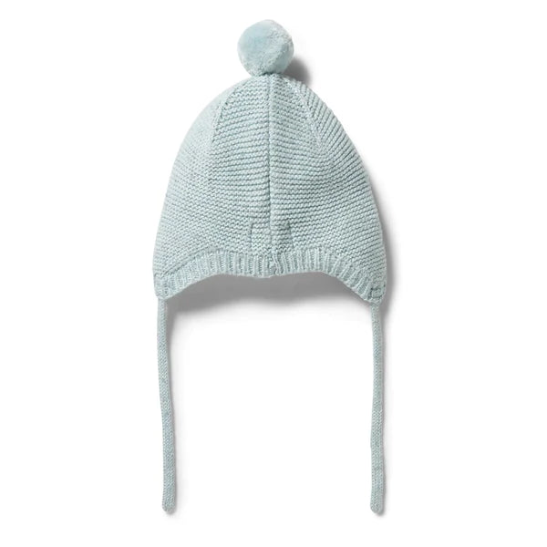 Wilson & Frenchy Knitted Cable Bonnet - Mint Fleck