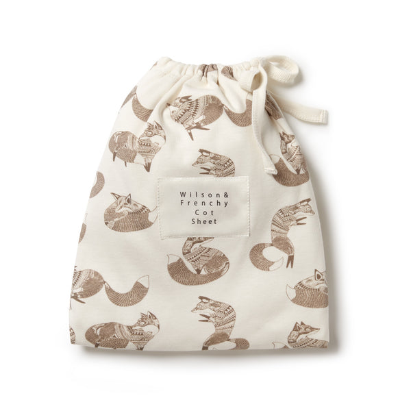 Wilson & Frenchy Organic Cot Sheet - Mr Fox