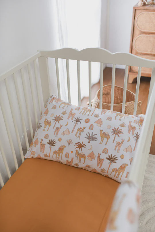 Luna's Treasures Bamboo Jersey Cot Sheet - Maple