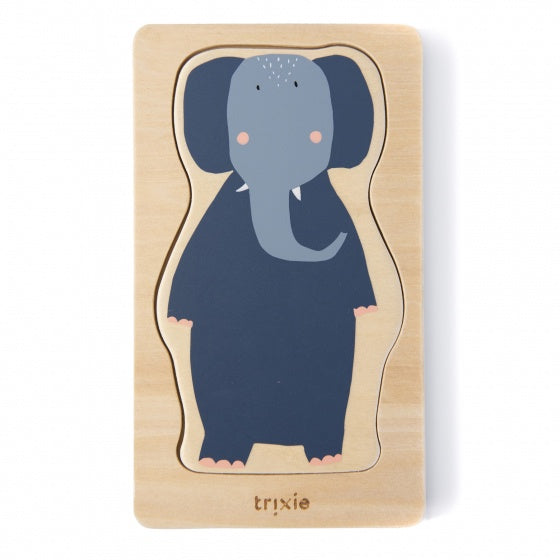 Trixie Wooden 4-layer Animal Puzzle