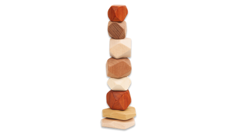 Discoveroo Wooden Stacking Stones