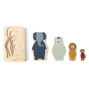Trixie Wooden 4-layer Animal Puzzle