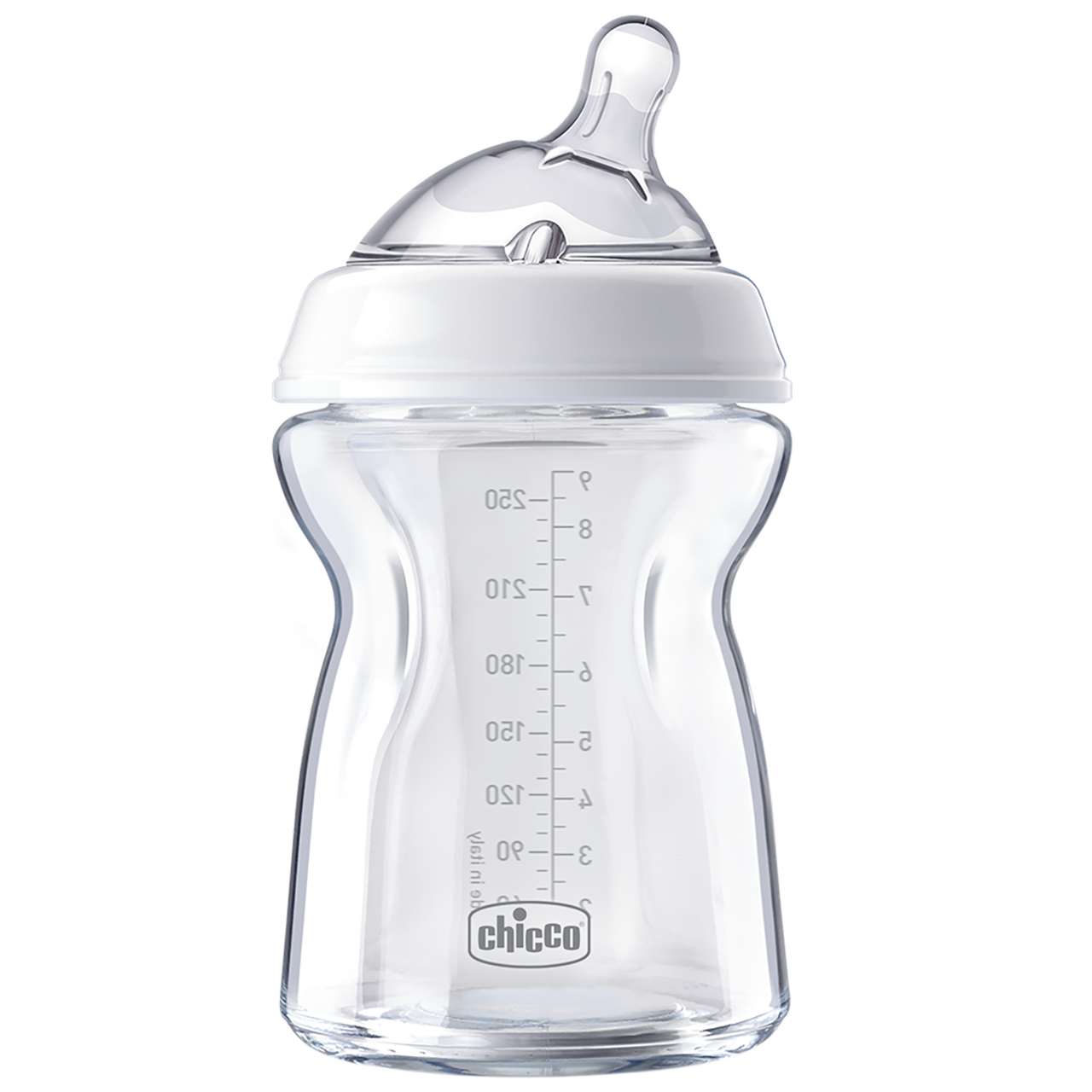 Chicco Glass Bottle: NaturalFeeling - 0m+ 250ml