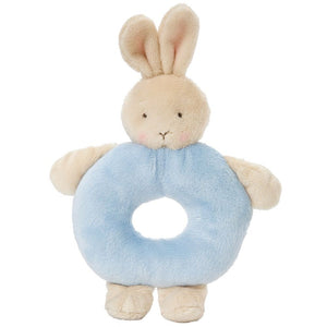 Bunnies By The Bay Ring Rattle Bunny Blue