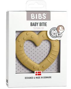 BIBS Baby Bitie Heart - Mustard
