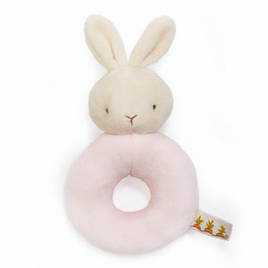 Bunnies By The Bay Ring Rattle Bunny Pink