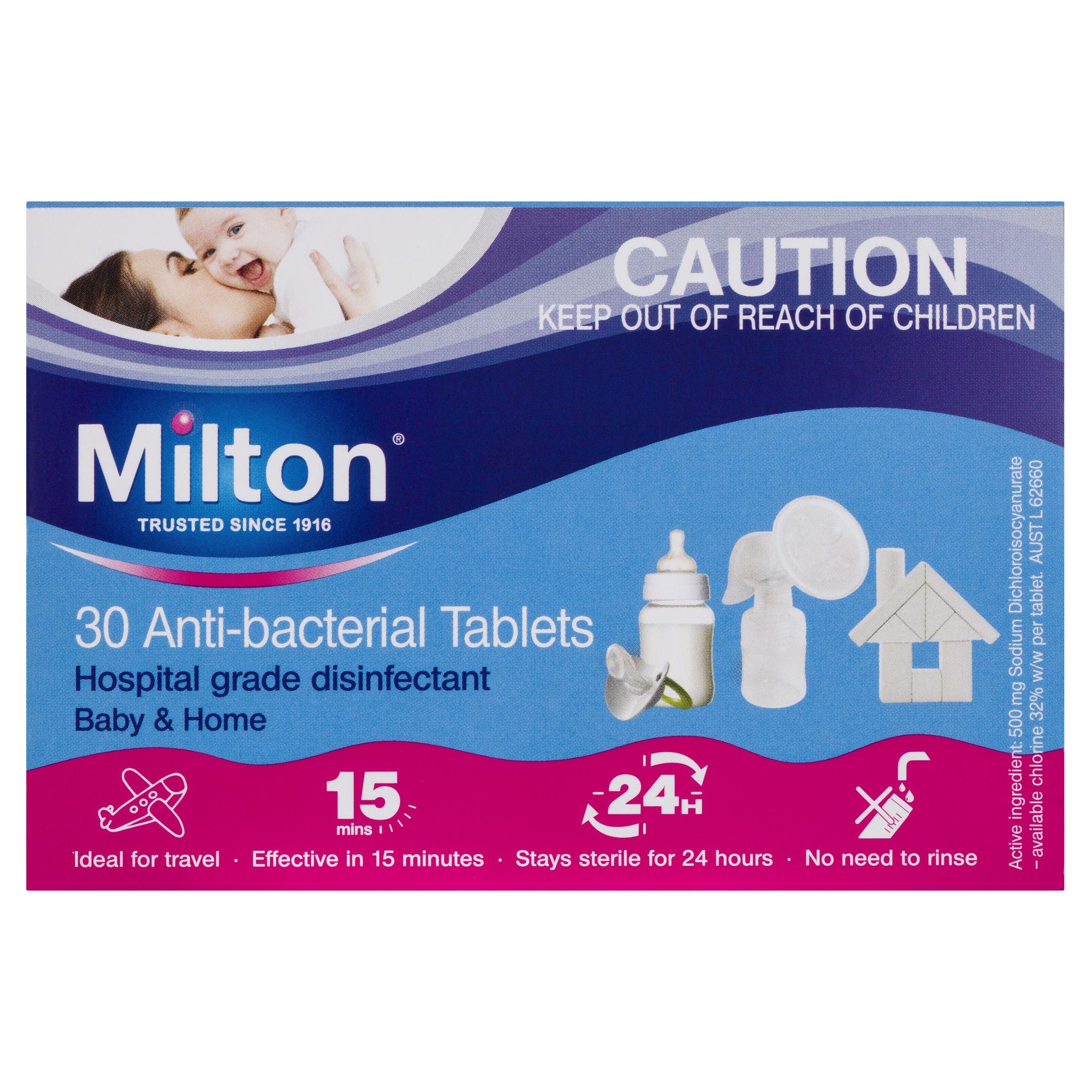 Milton Antibacterial Tablets 30pk