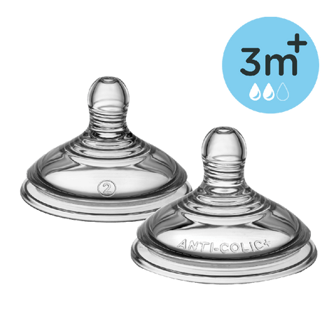 Tommee Tippee Advanced Anti Colic Medium Flow Teat 2pk