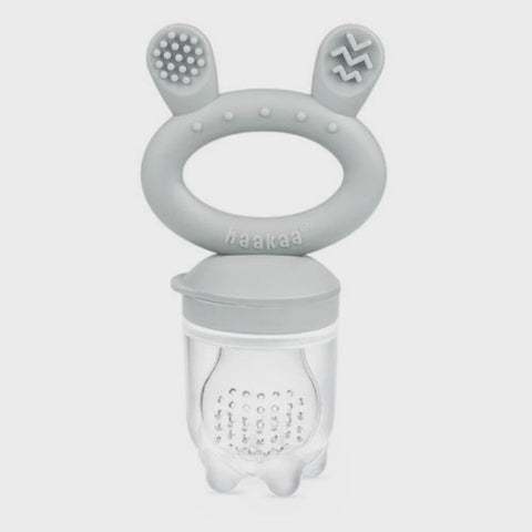 Haakaa Fresh Food Teether Feeder - Slate Grey