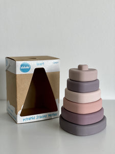 Bibi Pyramid Stacker Heart - Greys