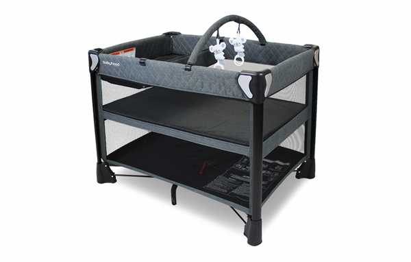 Babyhood Uno Portacot - Charcoal Grey