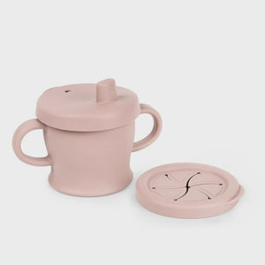 Haakaa Silicone Sip-n-Snack Cup - Blush