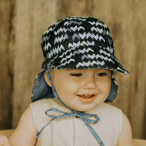 Bedhead 'Lounger' Baby Reversible Hat - Scout/Steele