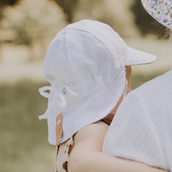 Bedhead 'Lounger' Baby Reversible Hat - Winnie/Blanc