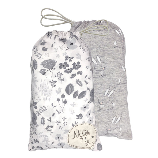 Mister Fly Bassinette Sheet Twin Pack