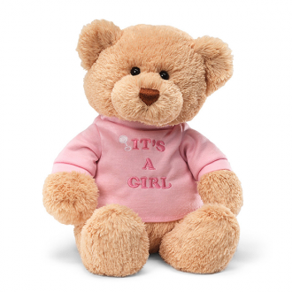 Gund Bear It's A Girl (Pink) 30cm