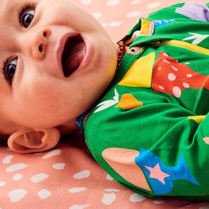 Kip & Co Hippity Hop Organic Long Sleeve Zip Romper