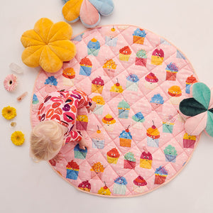 Kip & Co Cupcakes Quilted Baby Play Mat