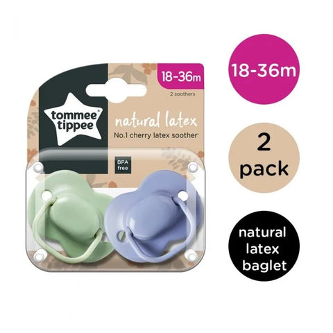 Tommee Tippee 18-36m Cherry Latex Soothers