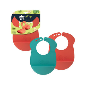 Tommee Tippee Roll & Go Silicone Bibs
