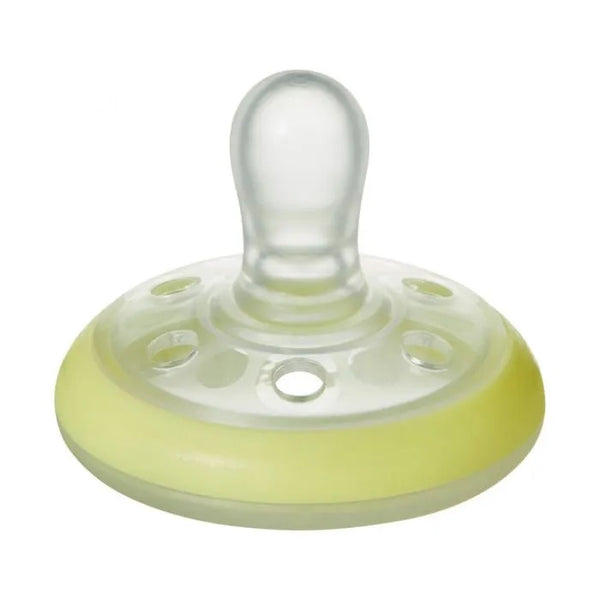 Tommee Tippee Closer to Nature Breast Like Soother 2pk inc Night Glow 6-18m
