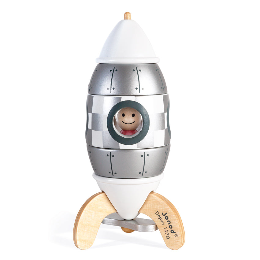 Janod Silver Magnetic Rocket