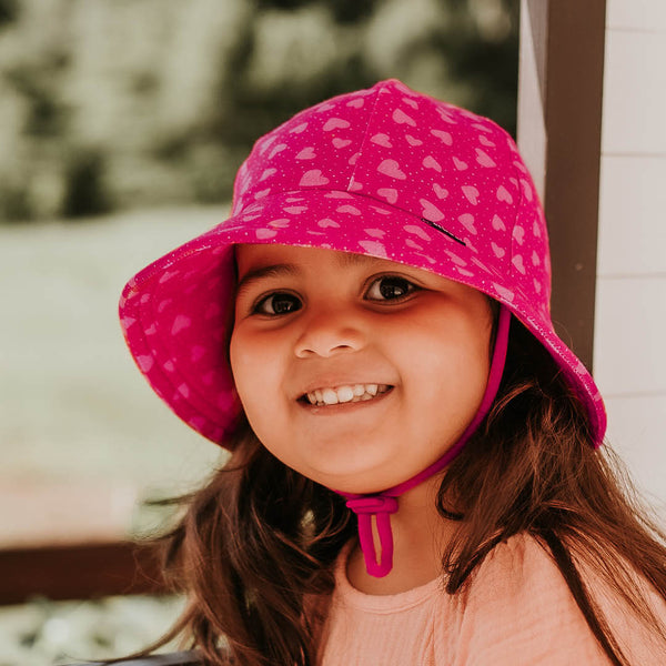 Bedhead Baby Bucket Hat - Hearts Pink